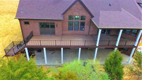 1600 sqft Trex Transcends Tiki Torch and Spiced Rum Border