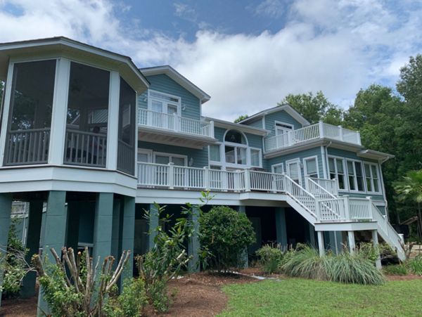 White transcend railing