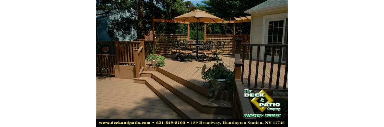 Multilevel deck with built in planters