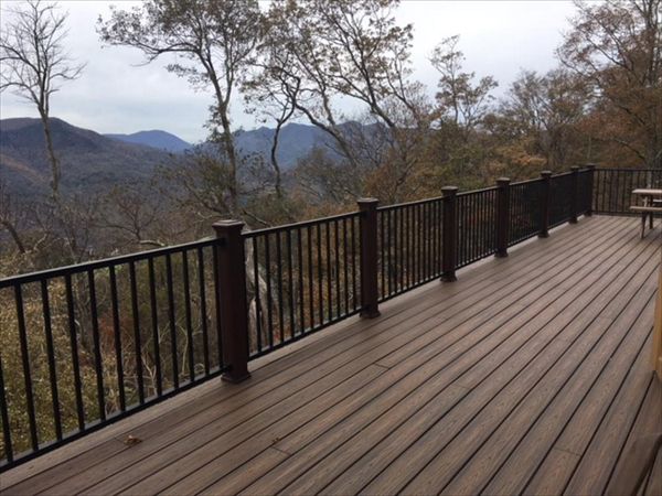 Trex Signature Charcoal Black Railing with a view!