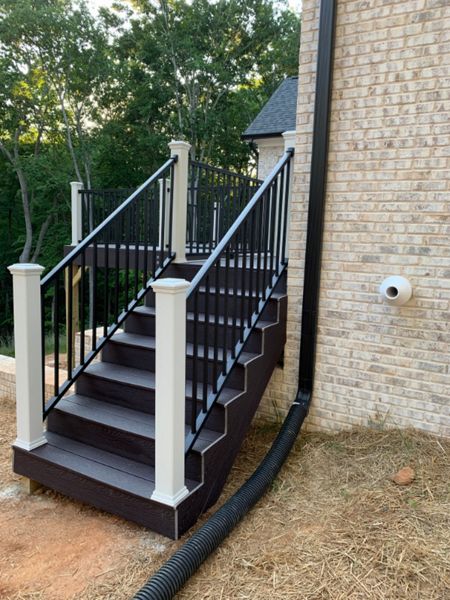 Trex Fascia on the stairs