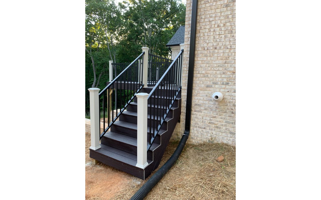 Trex Fascia on the stairs