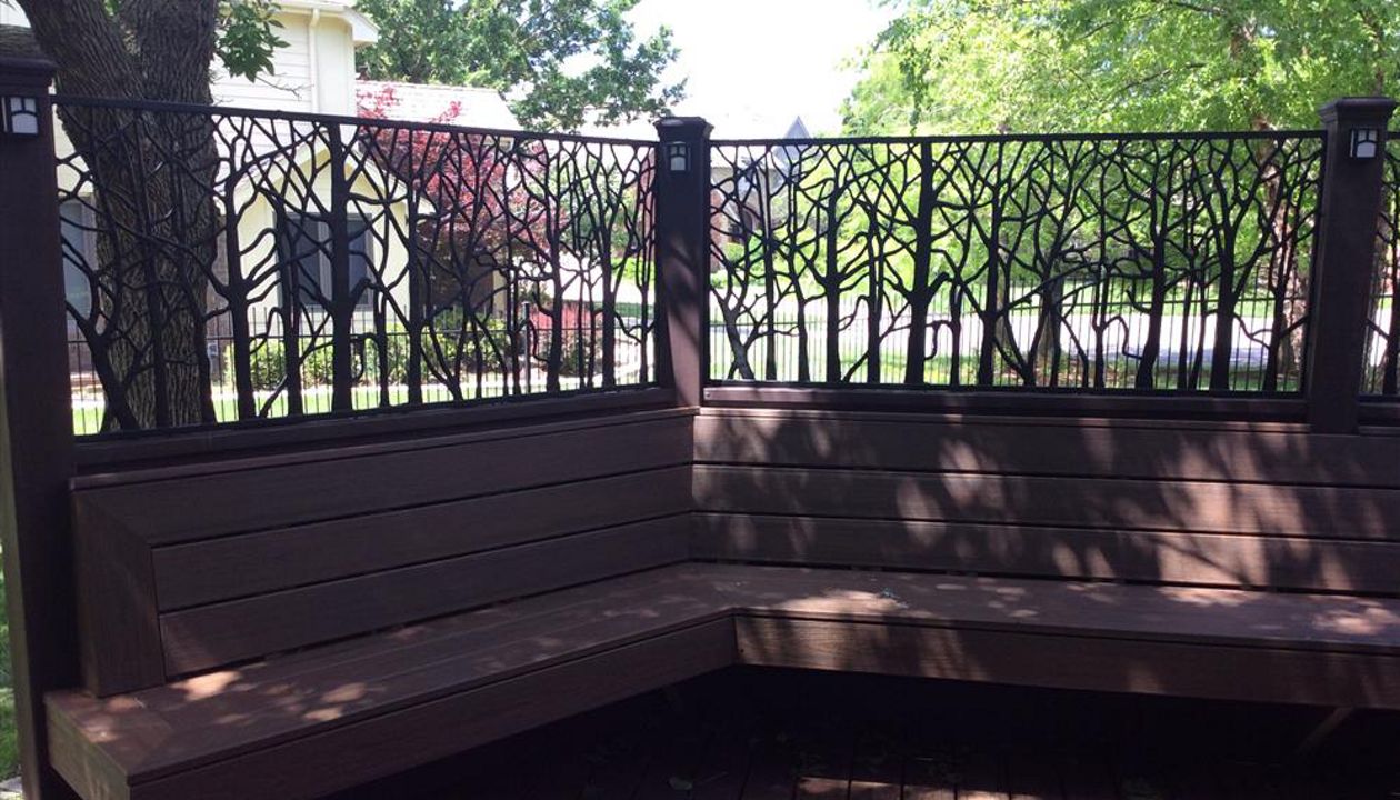 Trex Transcend Spiced Rum decking in Wichita, KS