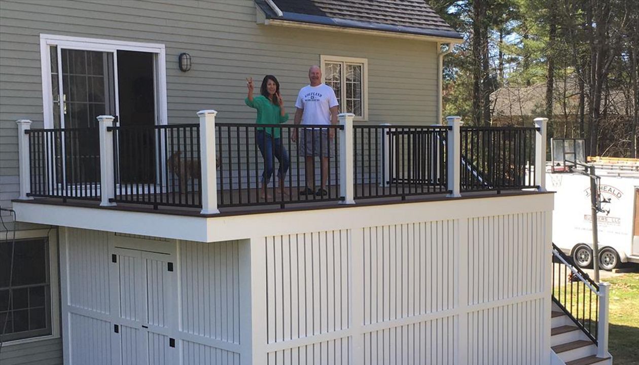 Under deck storage using Rain Escapes
