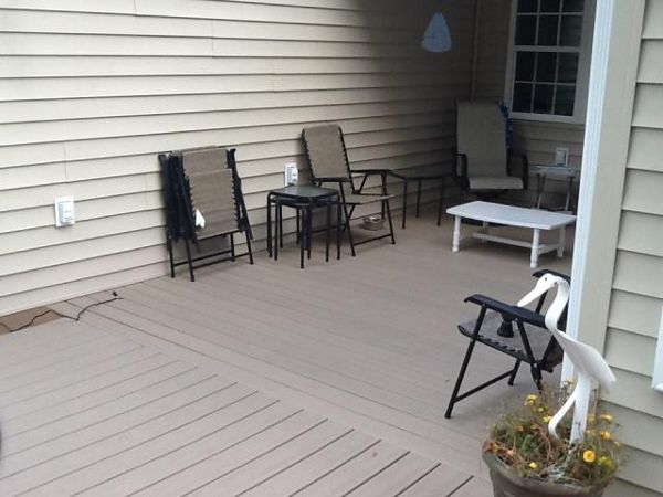 Trex Transcend decking changing direction