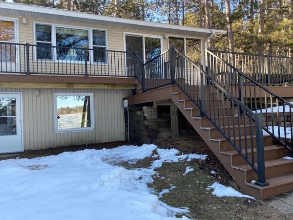 Trex Saddle Select Composite Decking and Trex Signature Aluminum Railing System, NW MN Lakes Country
