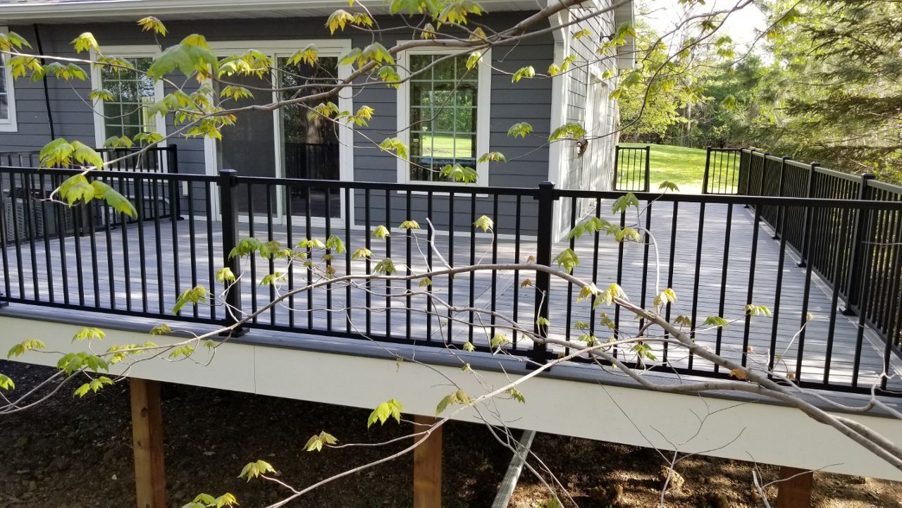 Transcend Island Mist Decking, Black Signature Rails, Zumbrota MN