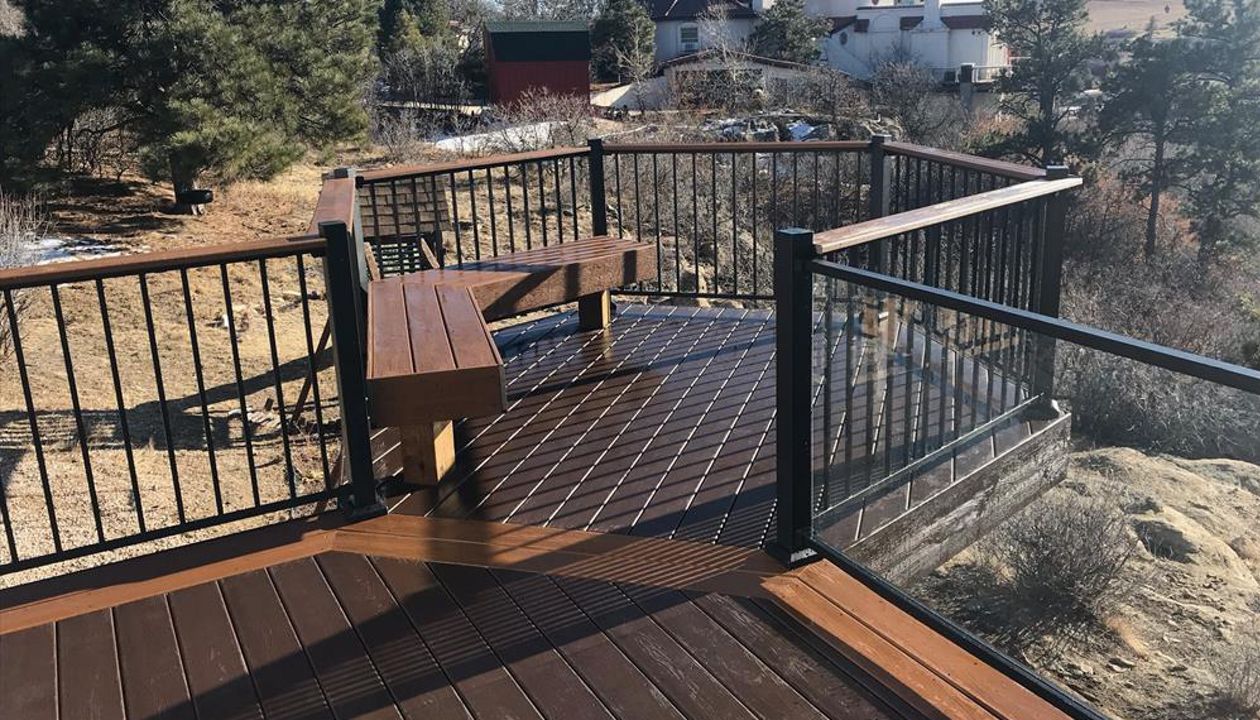Trex Deck Vintage Lantern; Tiki Torch Border Parker, CO