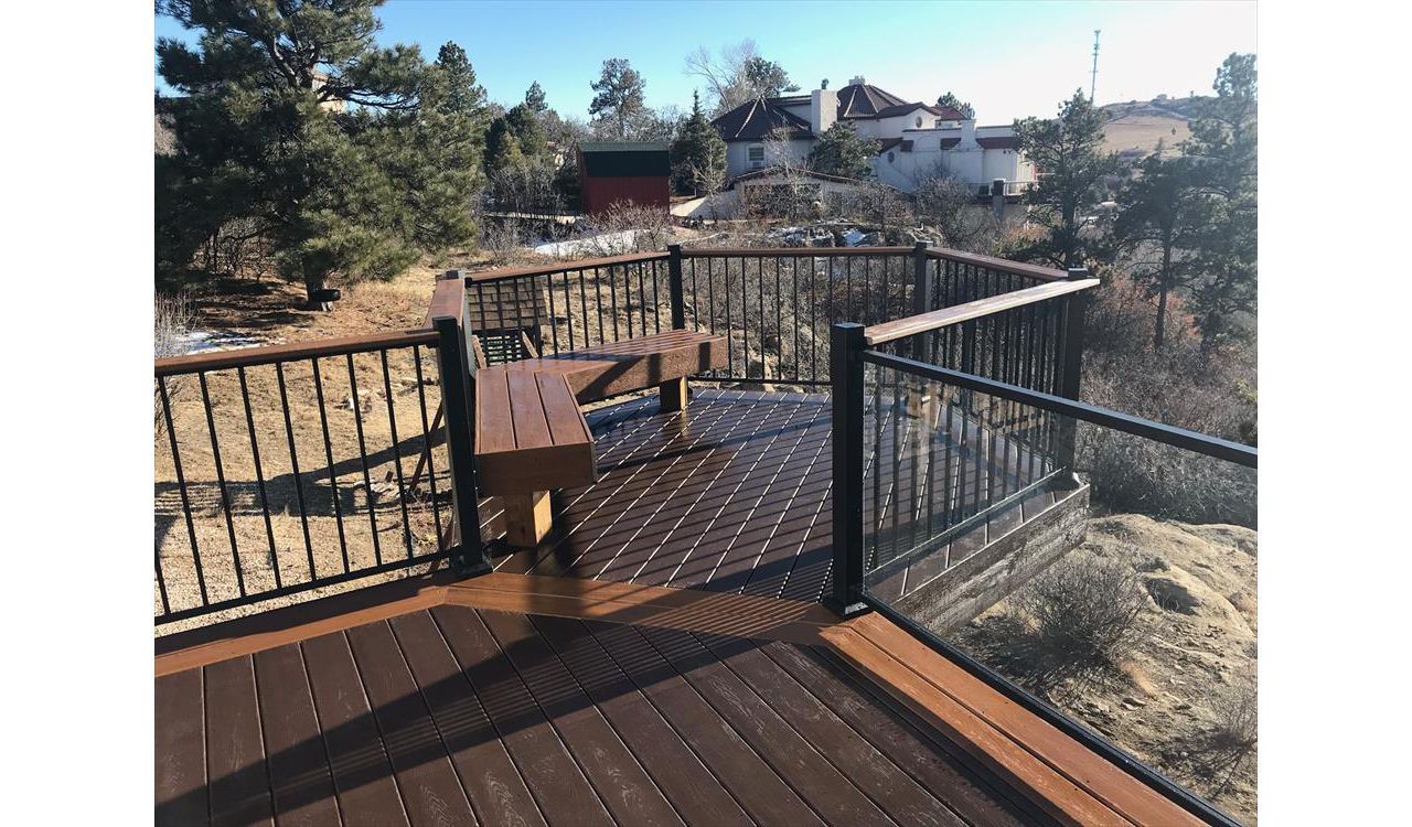 Trex Deck Vintage Lantern; Tiki Torch Border Parker, CO