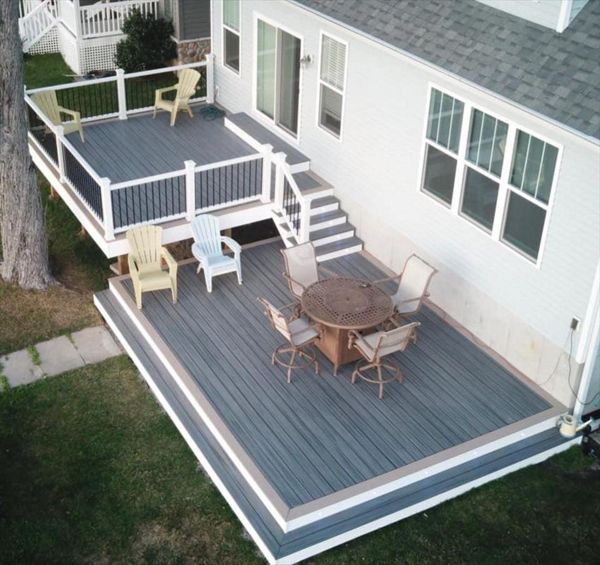 Trex deck and railing in Monticello IL.
