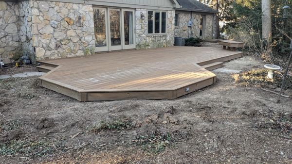 Havana Gold deck with Trex lighting.