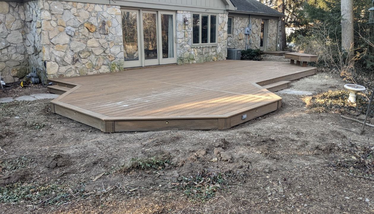 Havana Gold deck with Trex lighting.