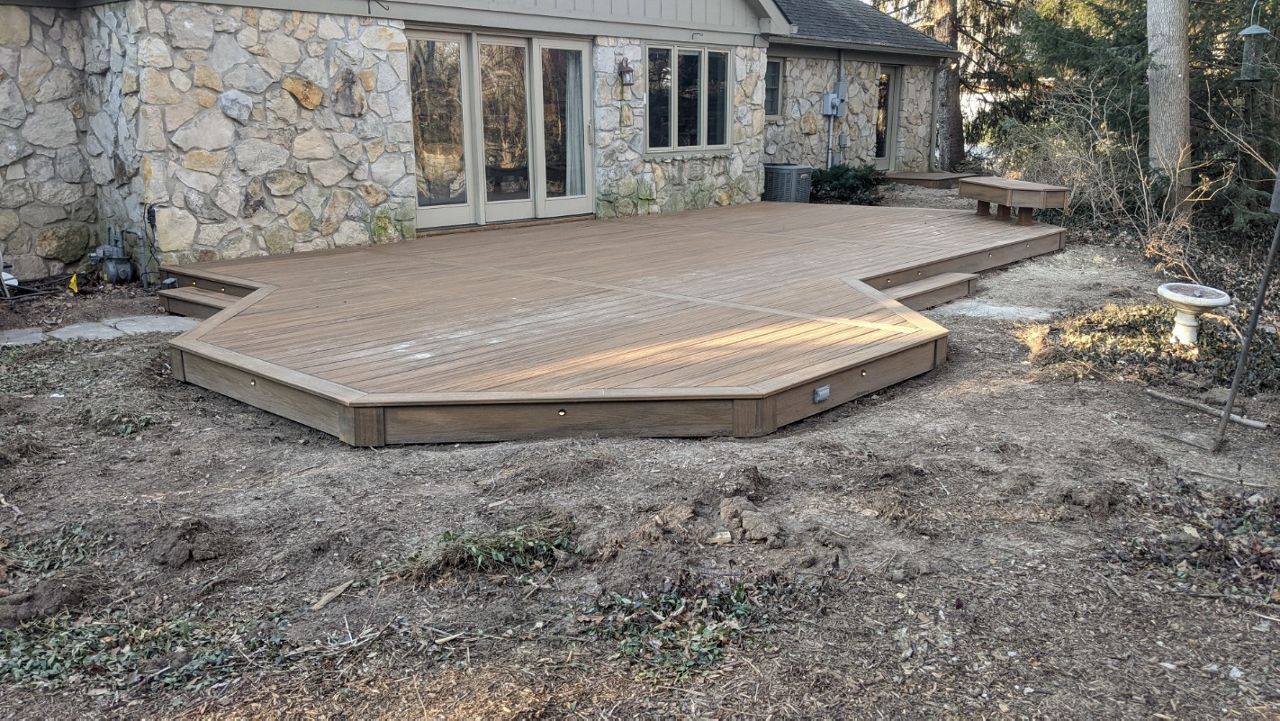 Havana Gold deck with Trex lighting.