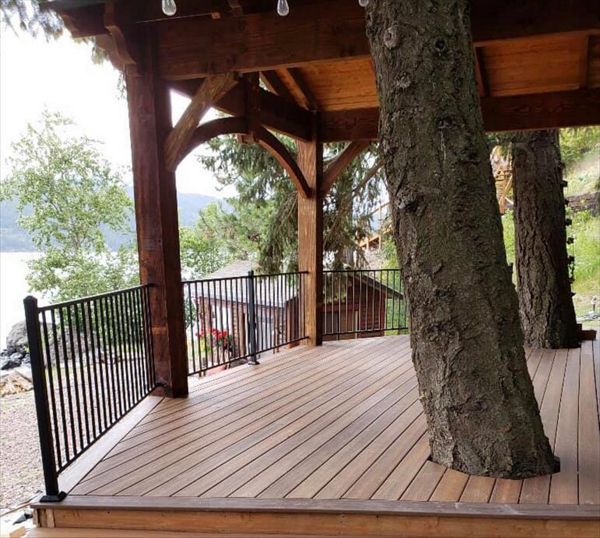 Trex Deck Wrapped Around Existing Trees