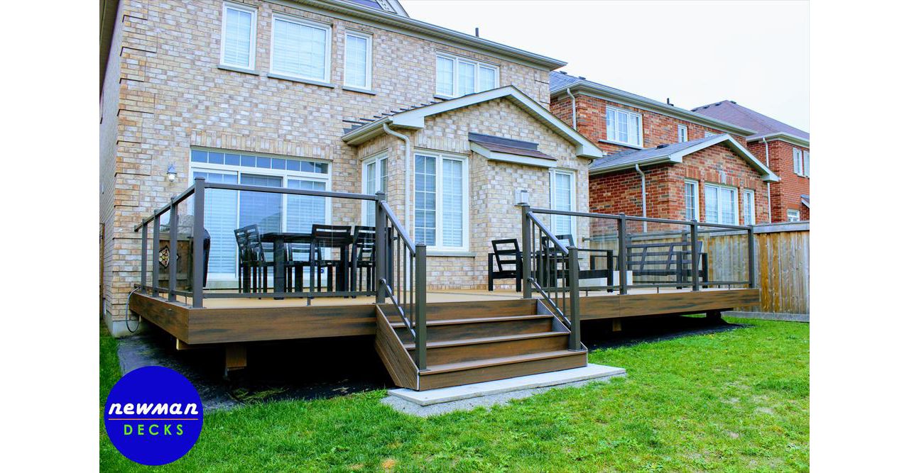 Newman Decks Trex composite with Aluminum Glass Railings