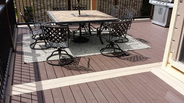 Black Transcend Handrail and Transcend decking