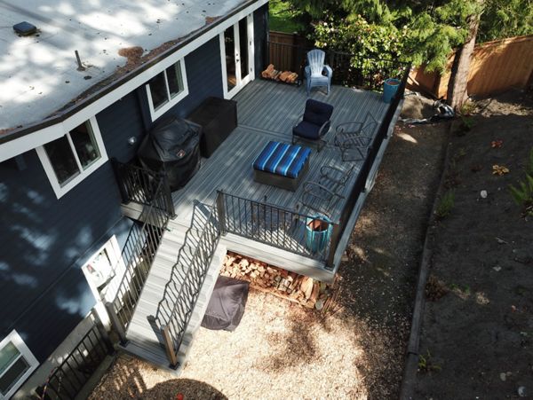 Trex Island Mist decking