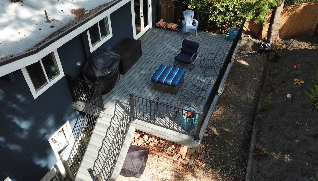 Trex Island Mist decking