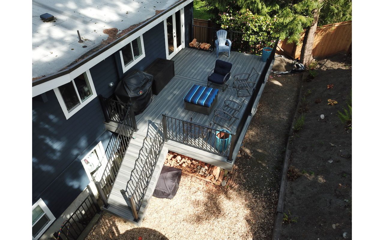 Trex Island Mist decking