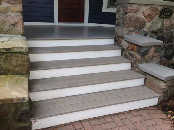 Downtown Northville Historic District, Trex Transcend, Color is Gravel Path