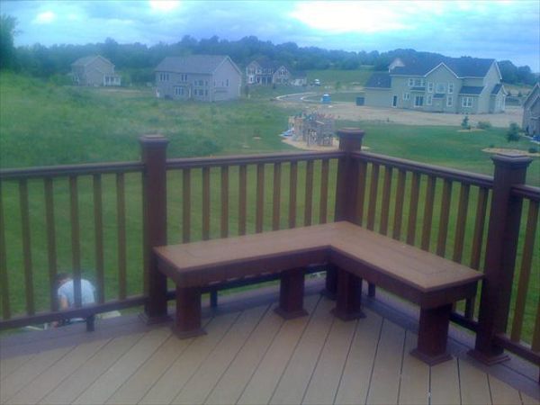 bench seat and railing
