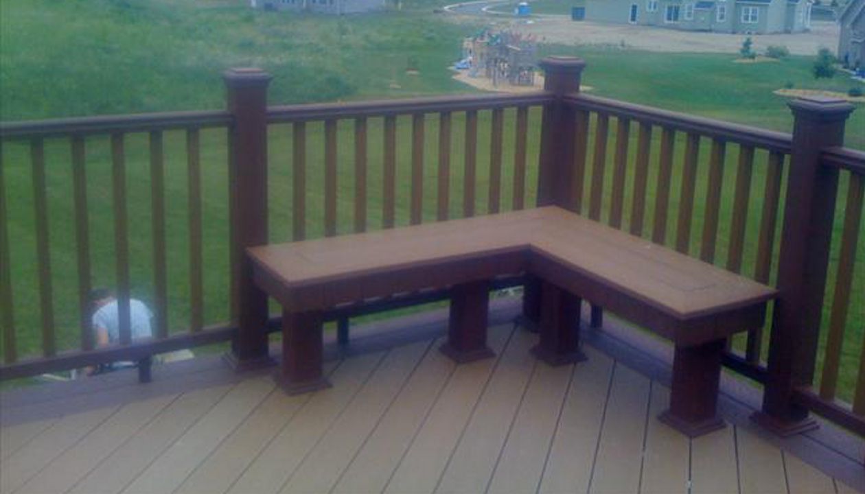 bench seat and railing