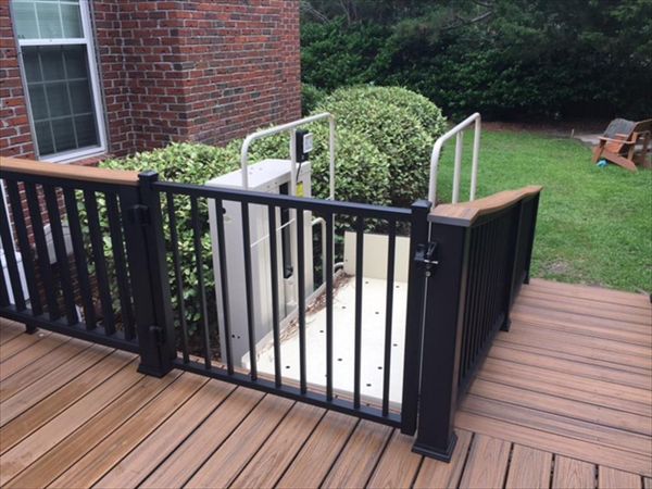 An elevator and a Trex gate were also upgrades that the clients included for safety & ease of access