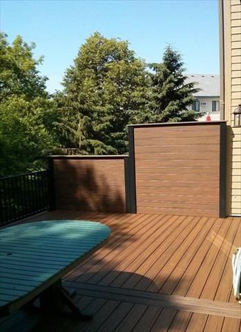 Trex Transcends Spiced Rum Decking &amp; Privacy Wall - St Paul