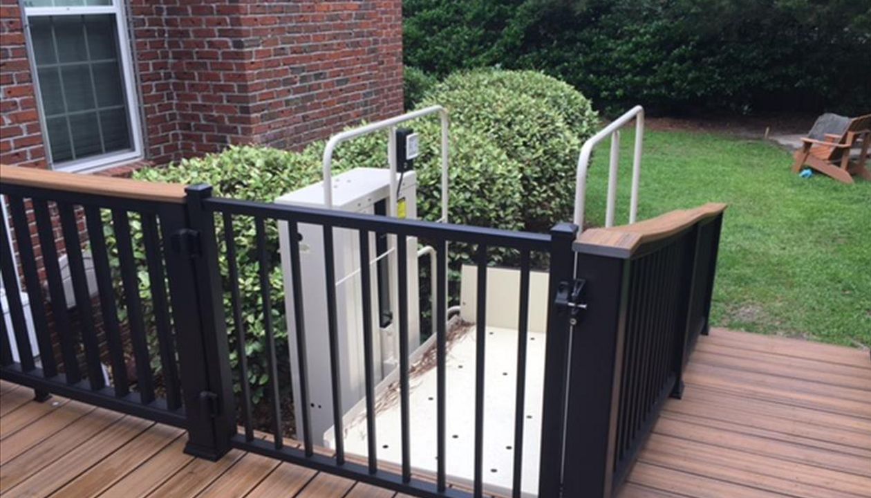 An elevator and a Trex gate were also upgrades that the clients included for safety & ease of access