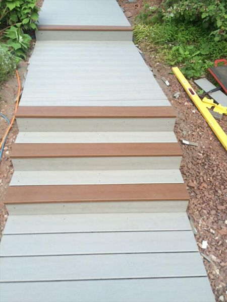 Gravel Path Transcends,Saddle accent, Milford, NJ