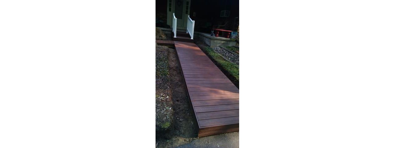 Trex walkway