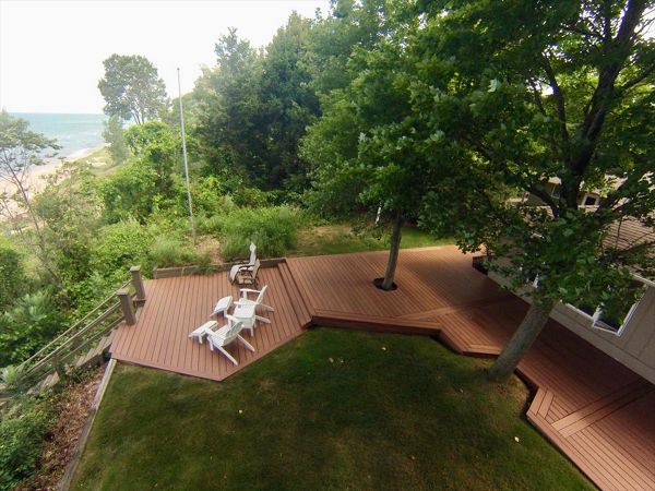 Custom Lake Michigan Waterfront Deck