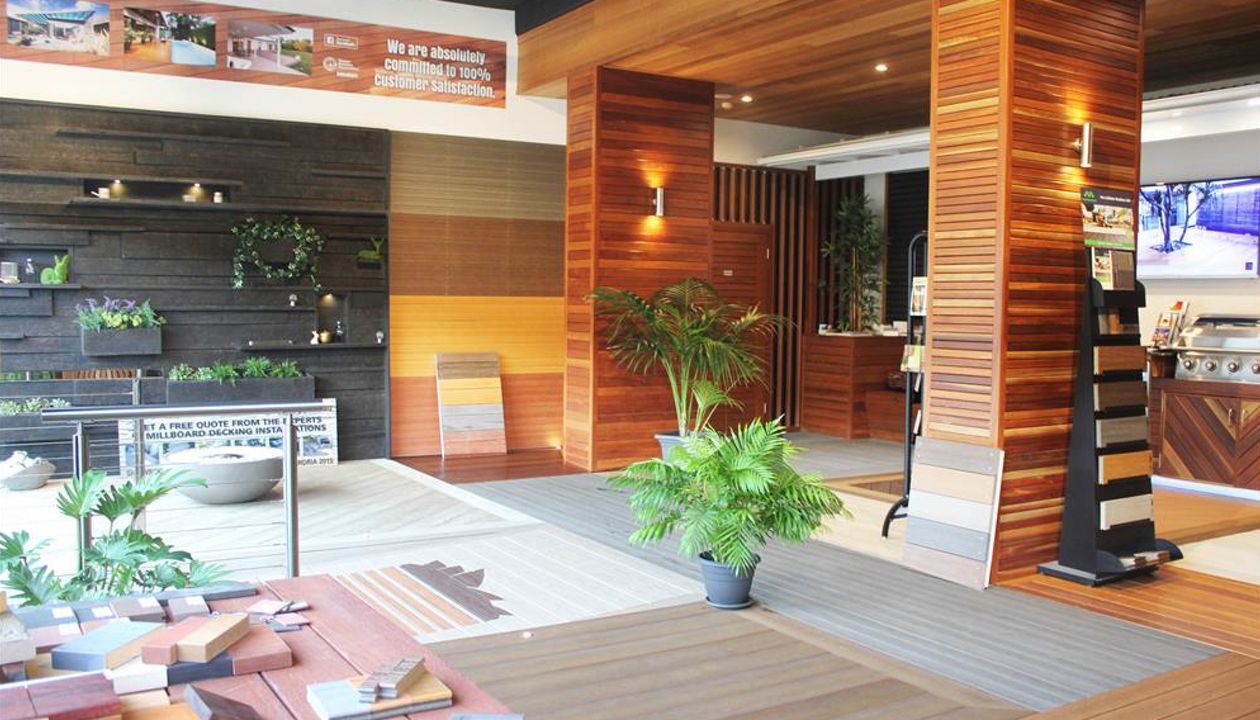 Decking Sydney Showroom - showcasing TREX decking boards
