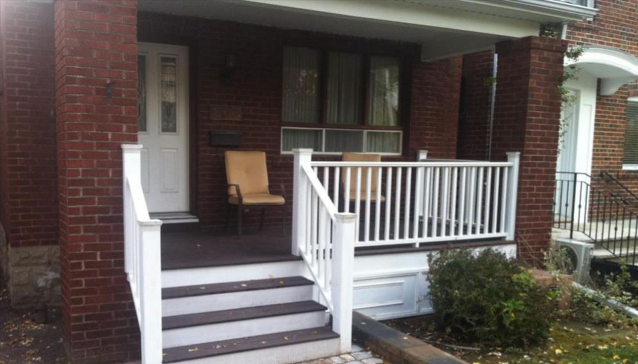 TREX WHITE ALUMINUM RAILINGS STONEC WORK VAUGHAN THORNHILL NORTH EAST YORK