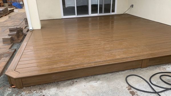 Backyard deck