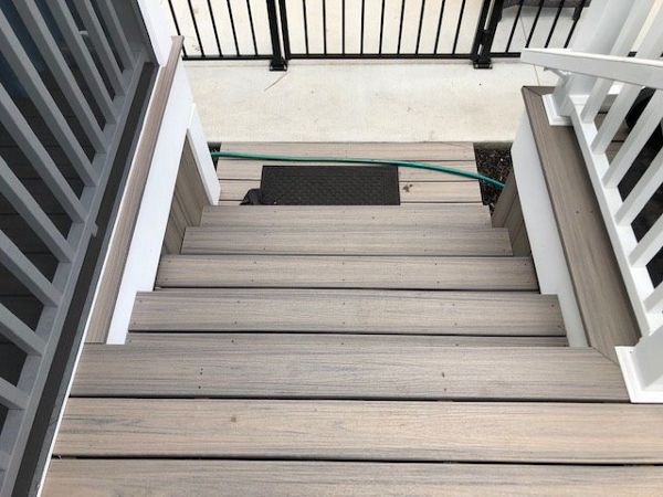 Trex Enhance Naturals Rocky Harbor stairs are splinter-free & slip-resistant