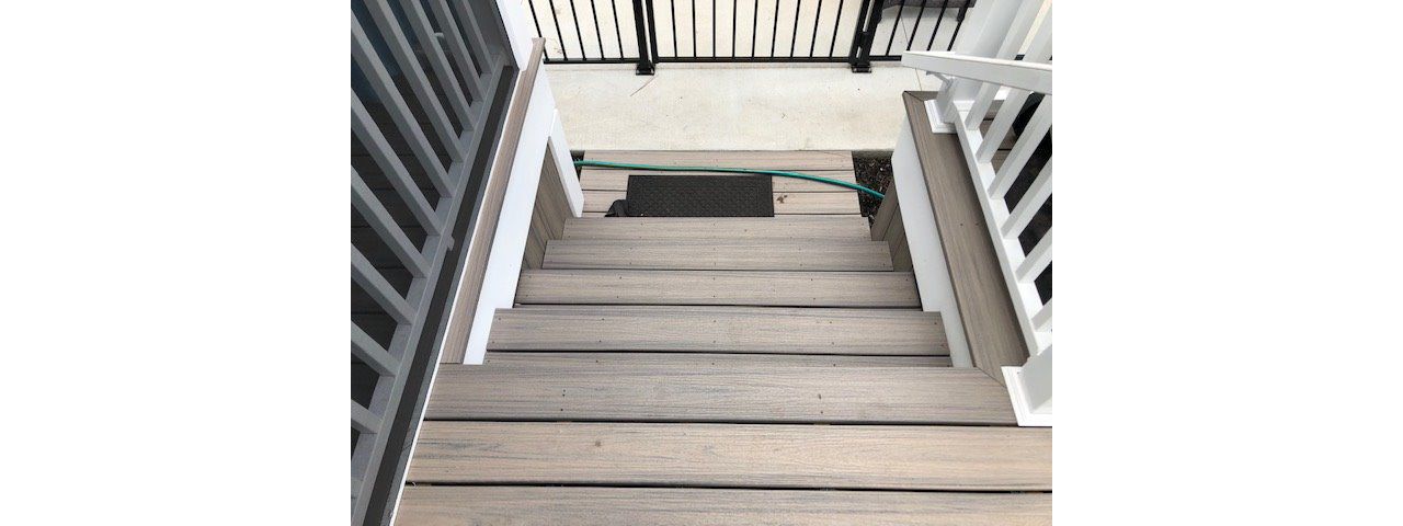 Trex Enhance Naturals Rocky Harbor stairs are splinter-free & slip-resistant