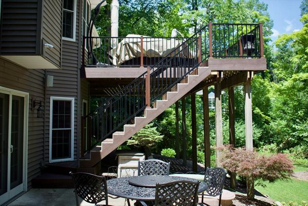 Trex decking and railing.