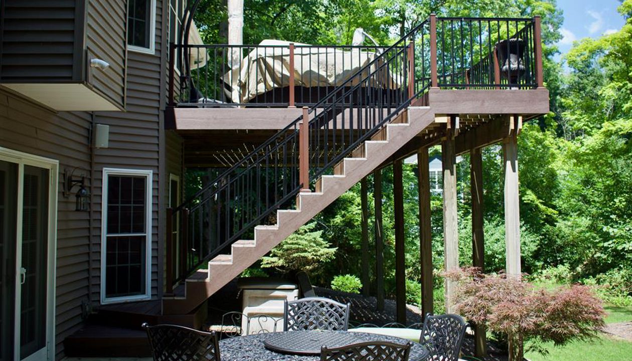 Trex decking and railing.