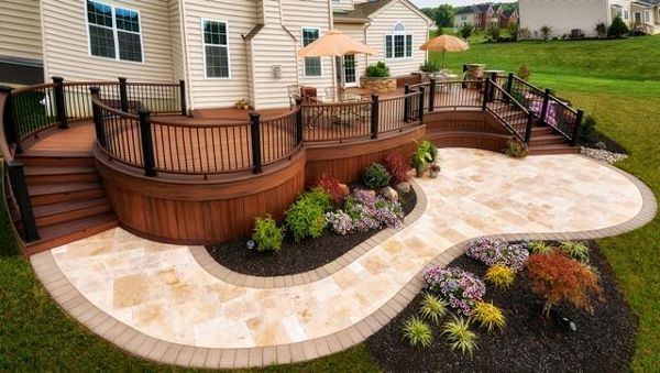 Trex deck.Spiced Rum and Vintage Lantern Deck Hilltown PA