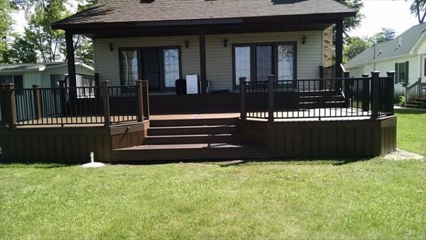Trex decking in Northern Michigan