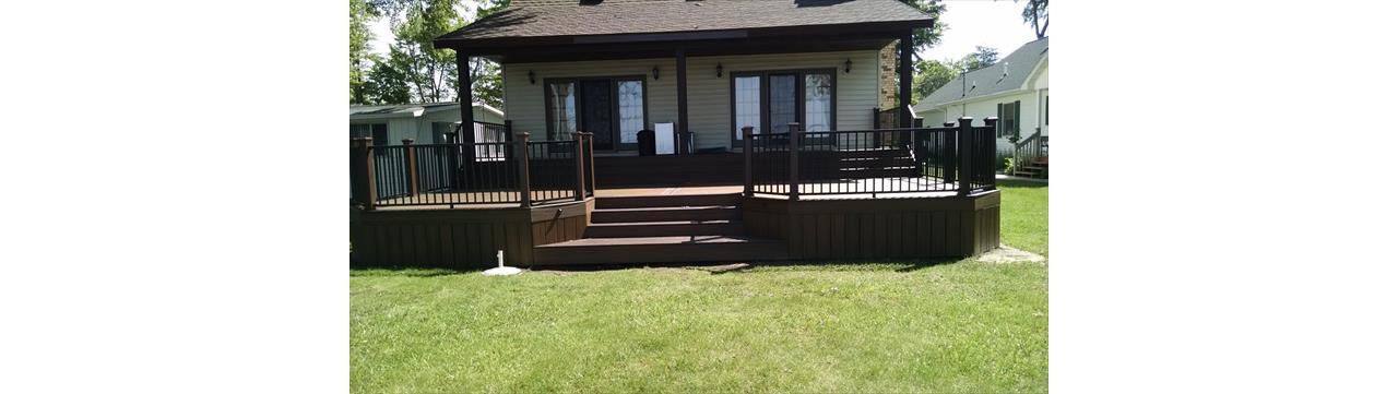 Trex decking in Northern Michigan