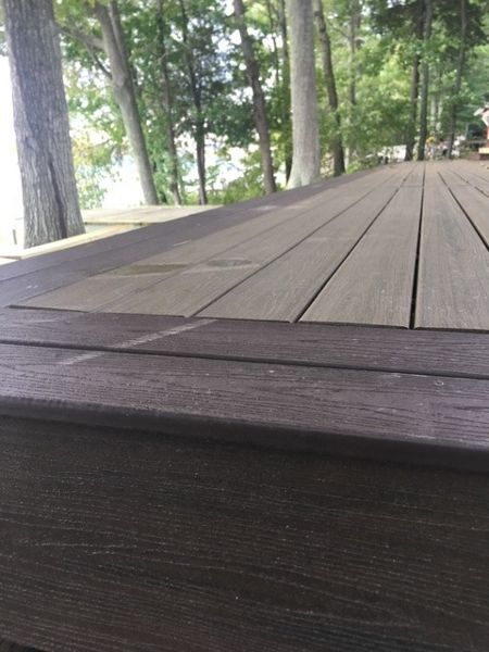 Transcend decking with picture frame