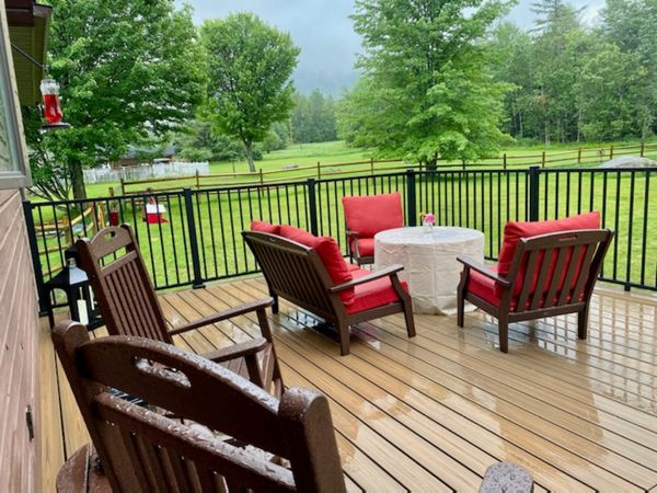 Trex deck with Trex furniture