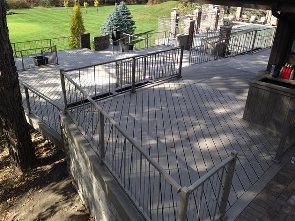 Mokena, IL Gravel Path Composit Decking