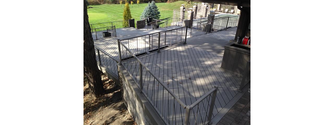 Mokena, IL Gravel Path Composit Decking