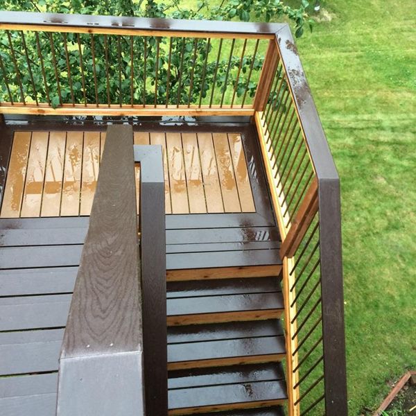 N Sky can always find a way to keep you grounded, connecting all your upper level decks to grade with custom designed stairs to fit any application!