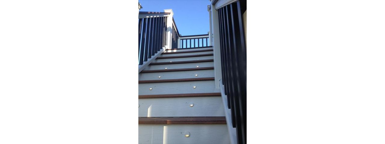 Trex stair lighting
