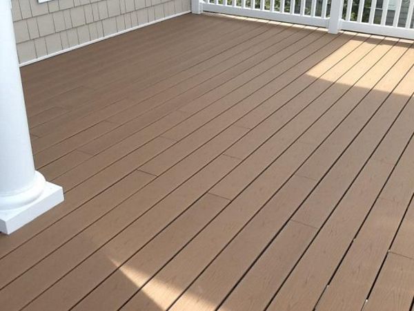 Trex Beach Dune has consistent tan color