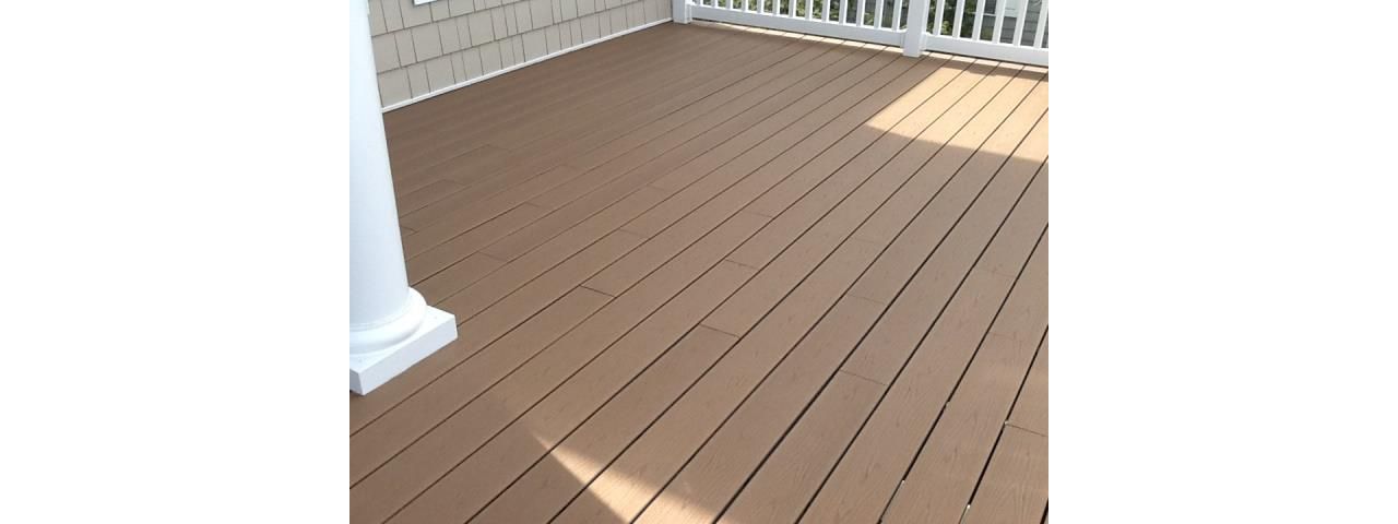 Trex Beach Dune has consistent tan color